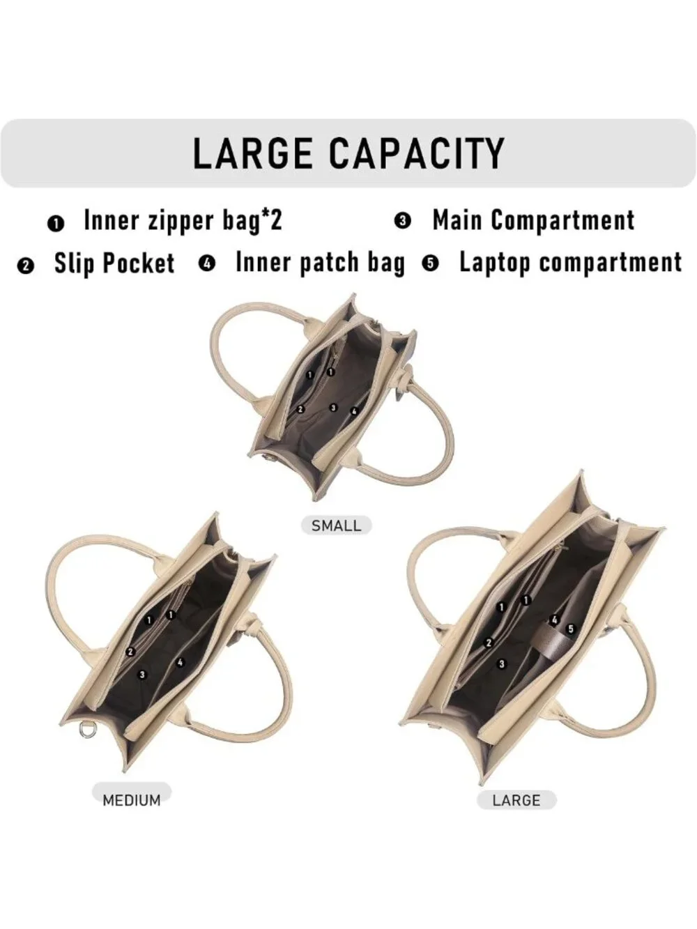 Stylish Tote Bag for Women - Versatile Top Handle Satchel Purse with Shoulder